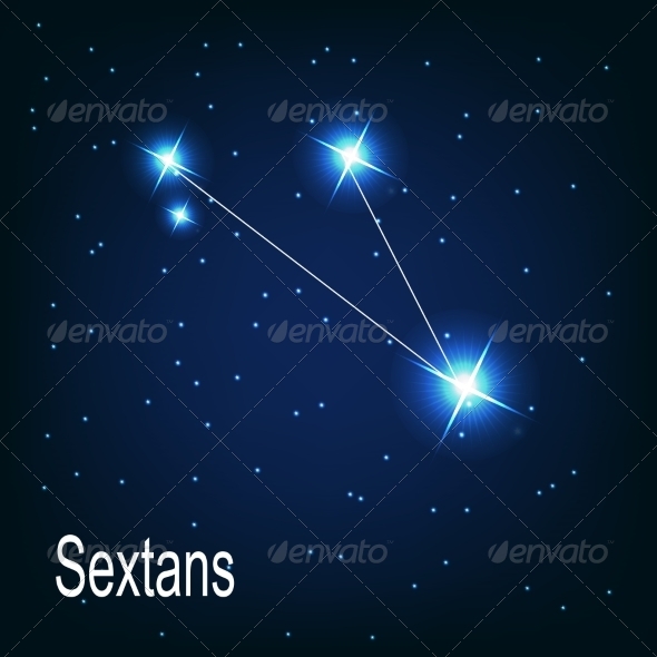 The Constellation Sextans - Decorative Symbols Decorative