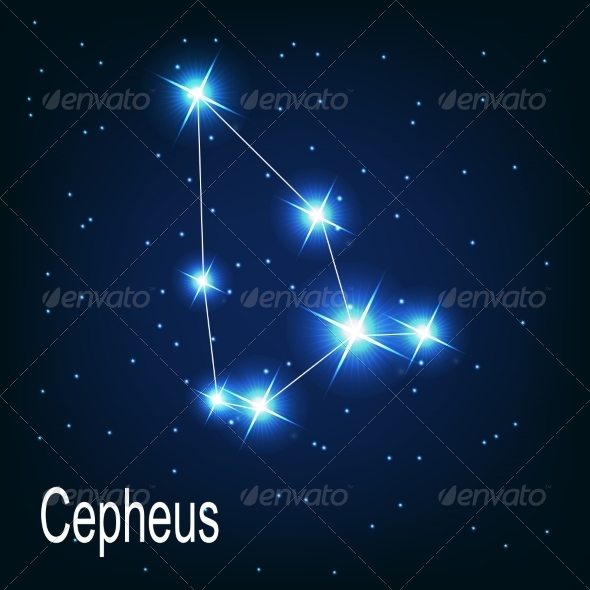 The Constellation Cepheus - Decorative Symbols Decorative