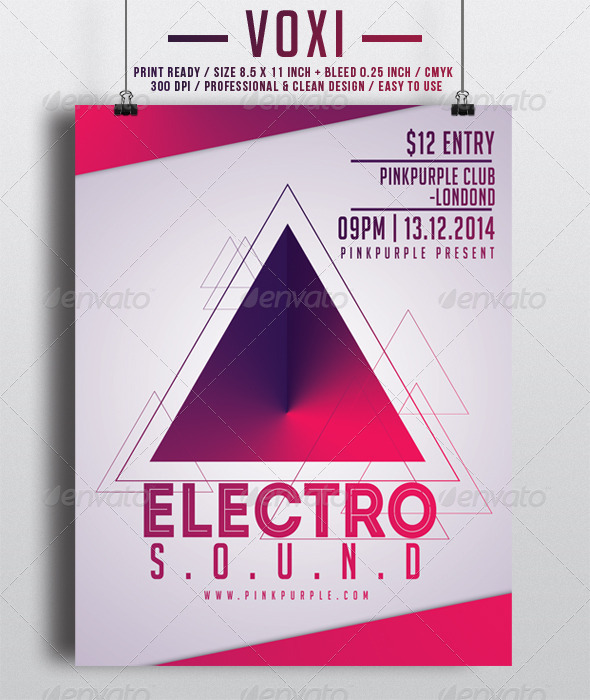 Voxi Flyer Template - Clubs & Parties Events
