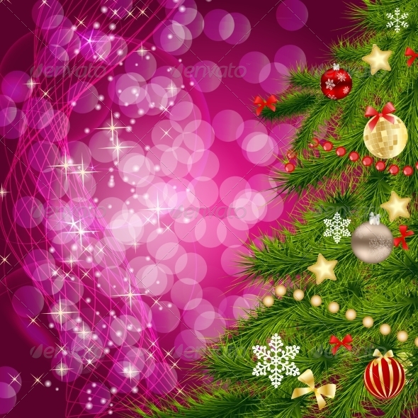Abstract Christmas and New Year Background - Christmas Seasons/Holidays