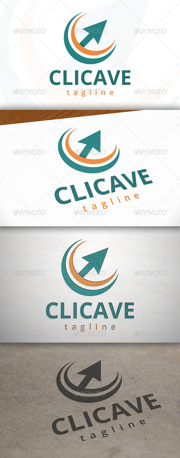 Click Wave Logo - Symbols Logo Templates