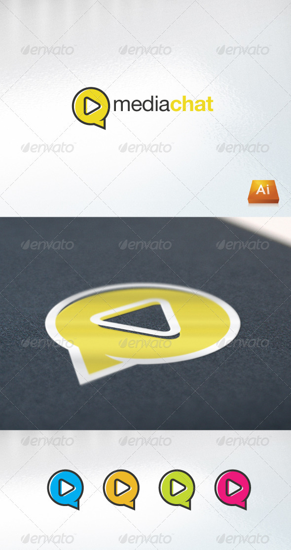 Mediachat - Abstract Logo Templates