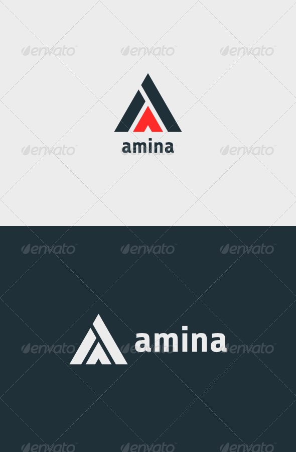 Amina Logo - Vector Abstract