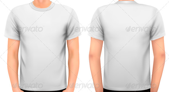 A Male Body with a White Shirt On - Commercial / Shopping Conceptual