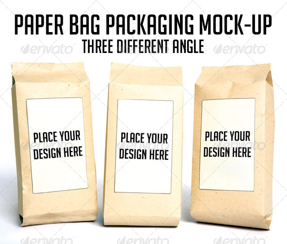 Paper Bag Packaging Mock-up - Product Mock-Ups Graphics