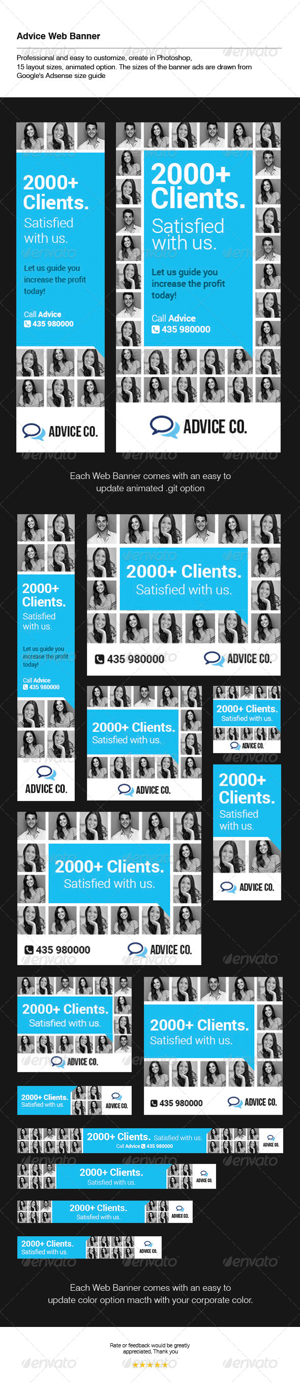 Web Banner Template - Banners & Ads Web Elements