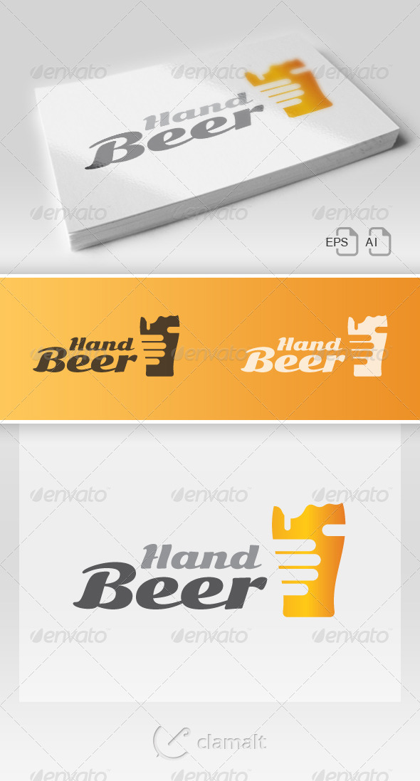 Beer In Hand Logo - Food Logo Templates