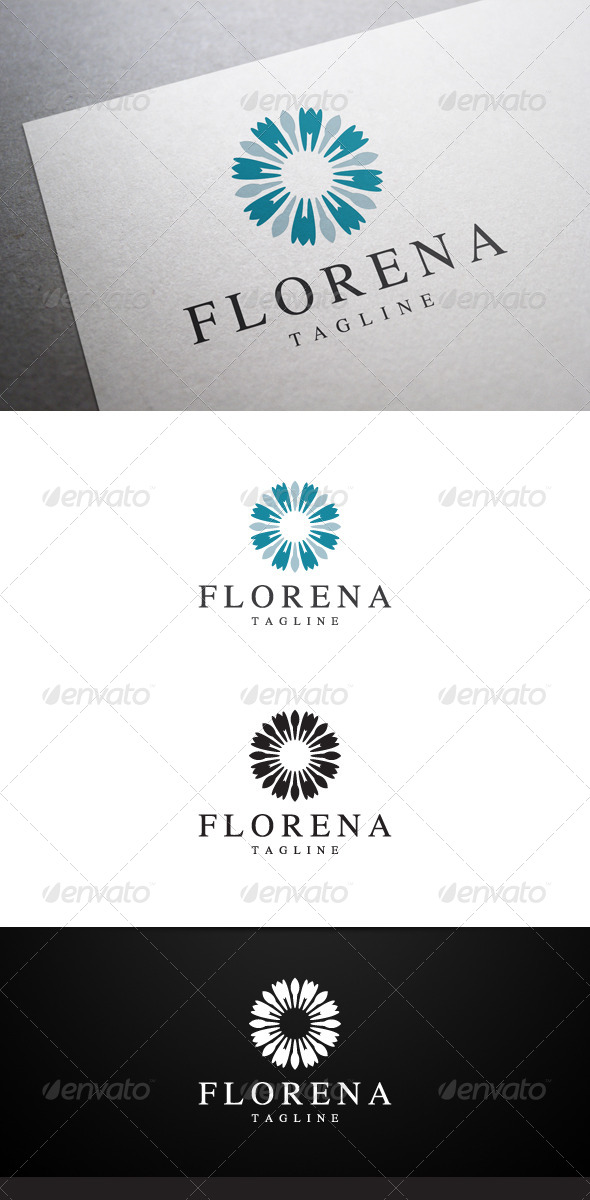 Florena Logo - Abstract Logo Templates
