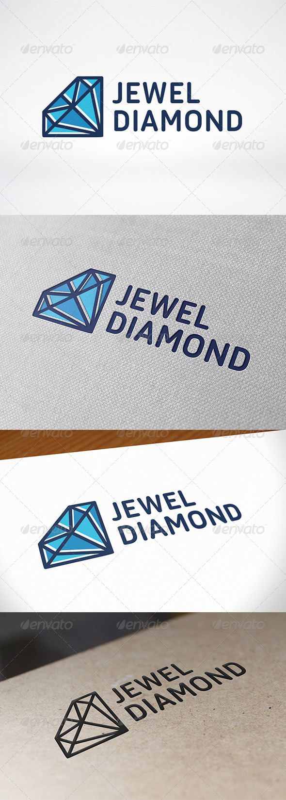 Diamond Gem Logo Template - Objects Logo Templates