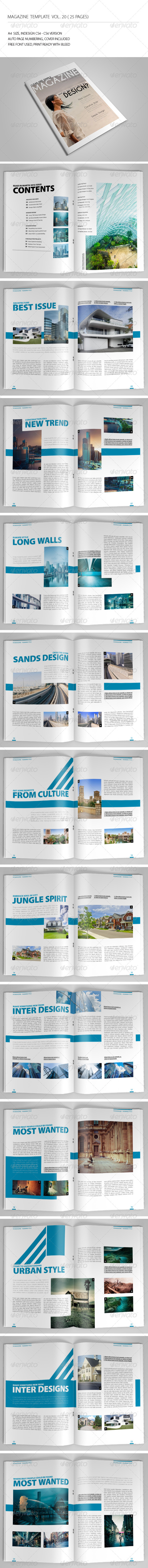 25 Pages Simple Magazine Vol20 - Magazines Print Templates