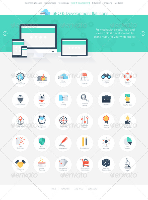 SEO Icons - Business Icons