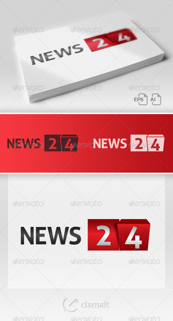 News 24 Bis / Logo - Numbers Logo Templates