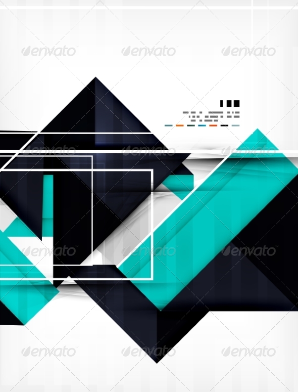 Geometric Shape Abstract Business Template - Abstract Conceptual