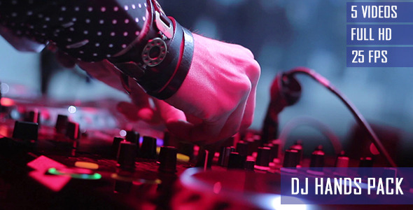 nightclub dj hands close up 5 pack by stockhunter videohive
