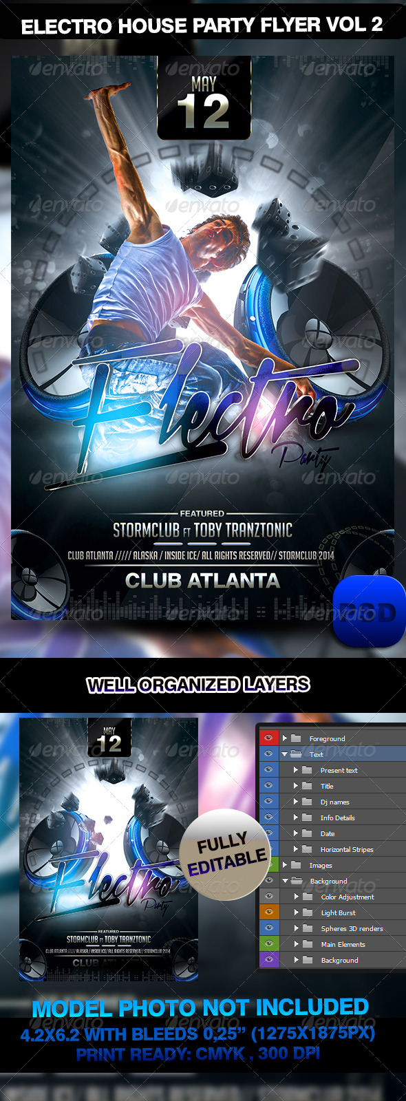 Electro House Party Flyer Vol 2 - Events Flyers