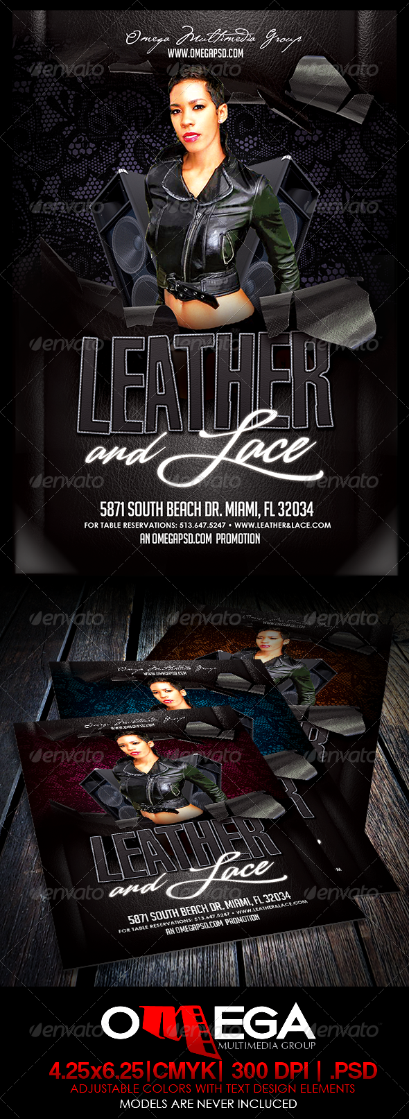 Leather and Lace - Events Flyers