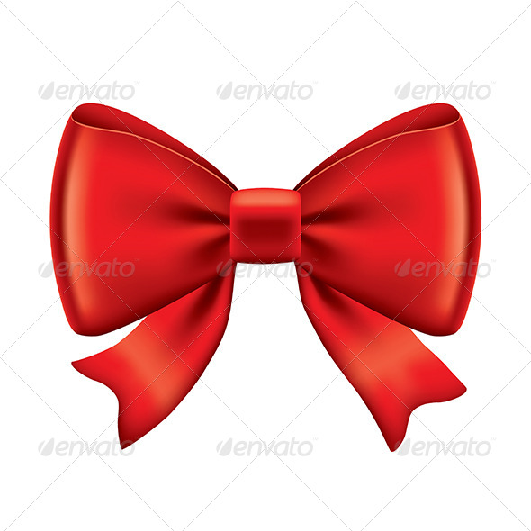 Red Bow - Christmas Seasons/Holidays