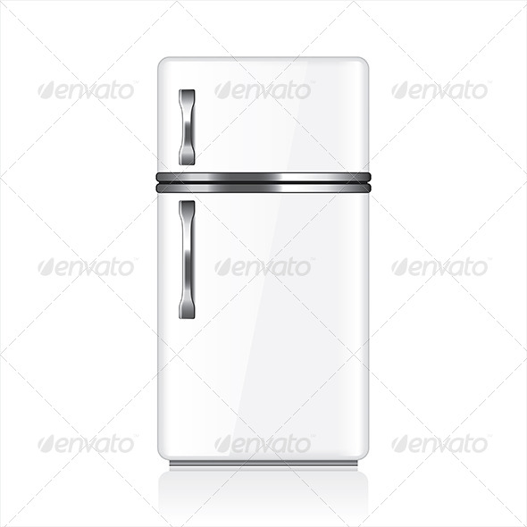 White Fridge - Retro Technology