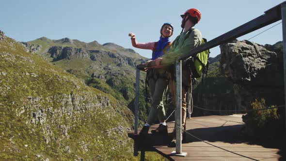 Young Caucasian couple talking alt