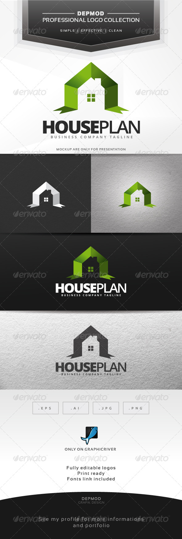 House Plan Logo - Symbols Logo Templates