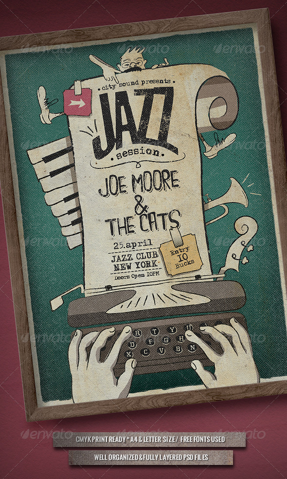 Jazz Session - Poster - Concerts Events