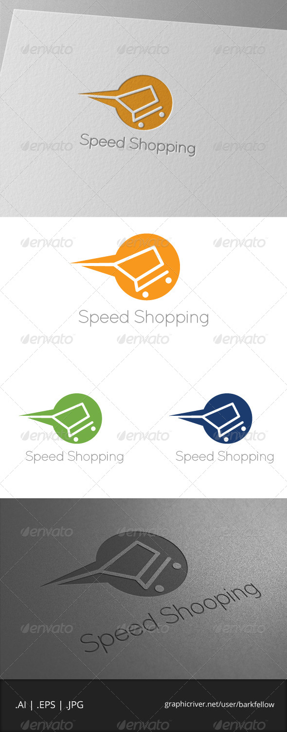 Speed Shopping Logo Template - Symbols Logo Templates