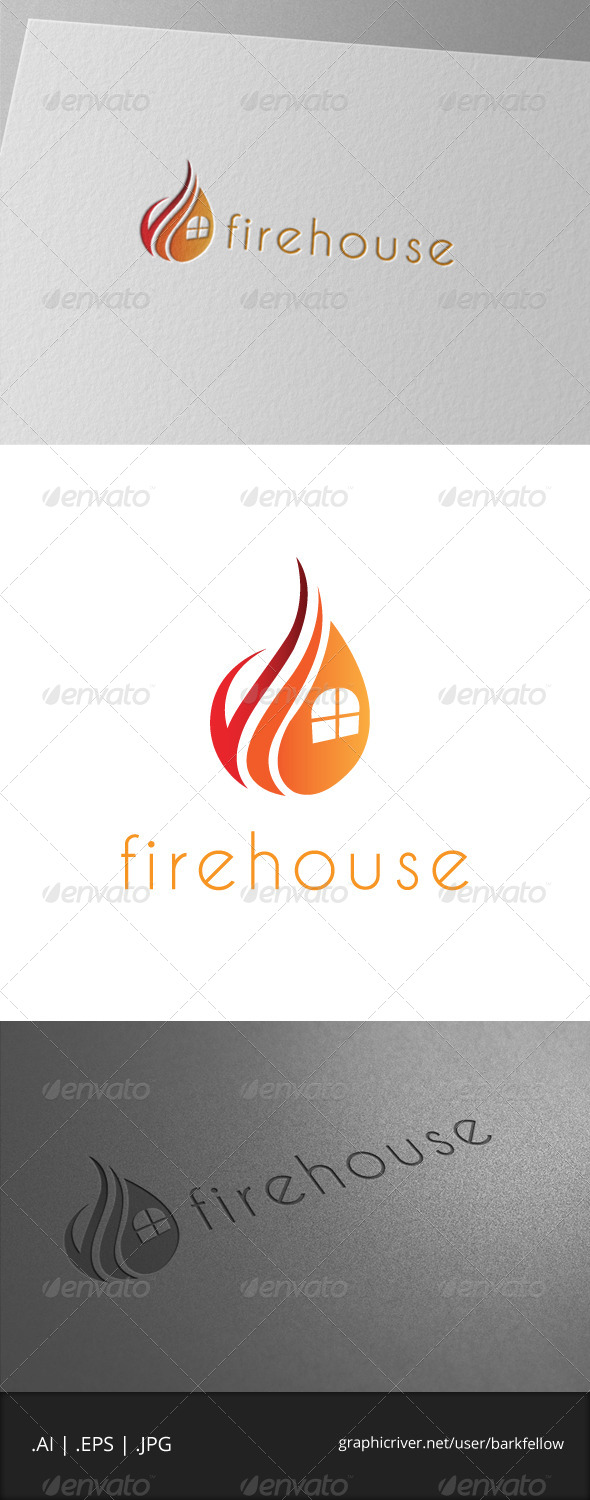 Fire House Logo Template - Symbols Logo Templates