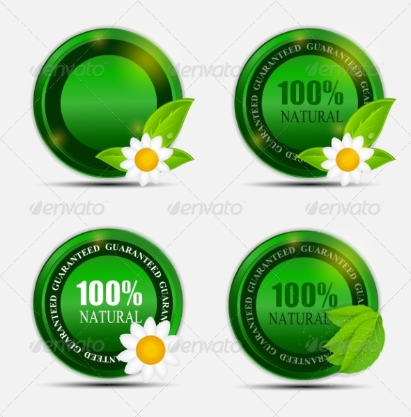 100% Natural Green Label Set - Web Technology