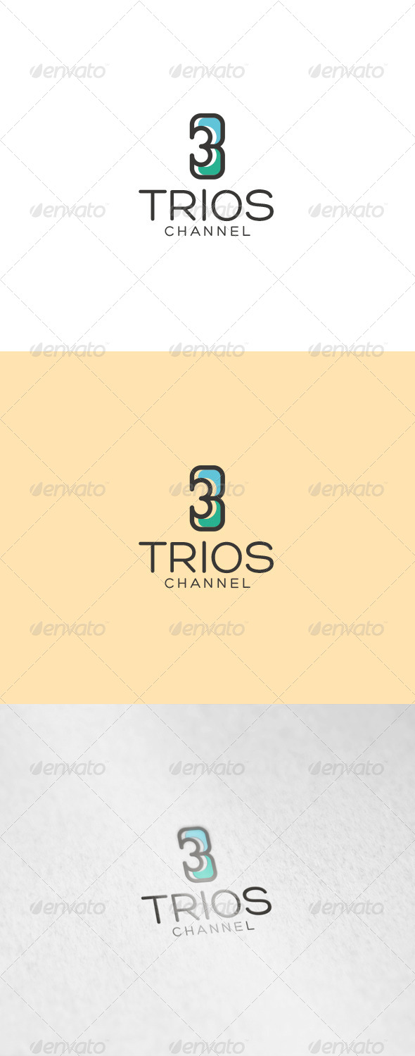 Trios Logo - Numbers Logo Templates