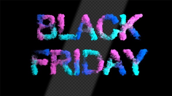 Colorful Black Friday Smoke Text Ver.1