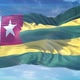 4K 3D Togo Flag 