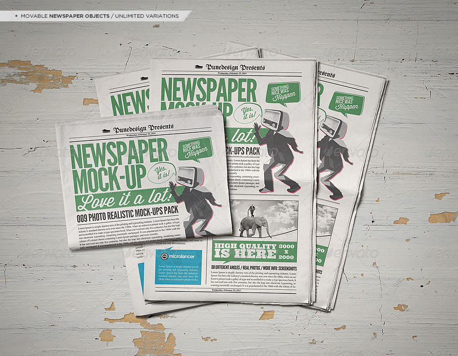 Download Newspaper / Newsletter Mock-Up - 2 by punedesign | GraphicRiver