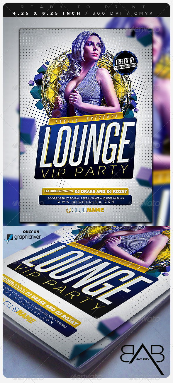 Lounge Event Party Flyer - Clubs & Parties Events