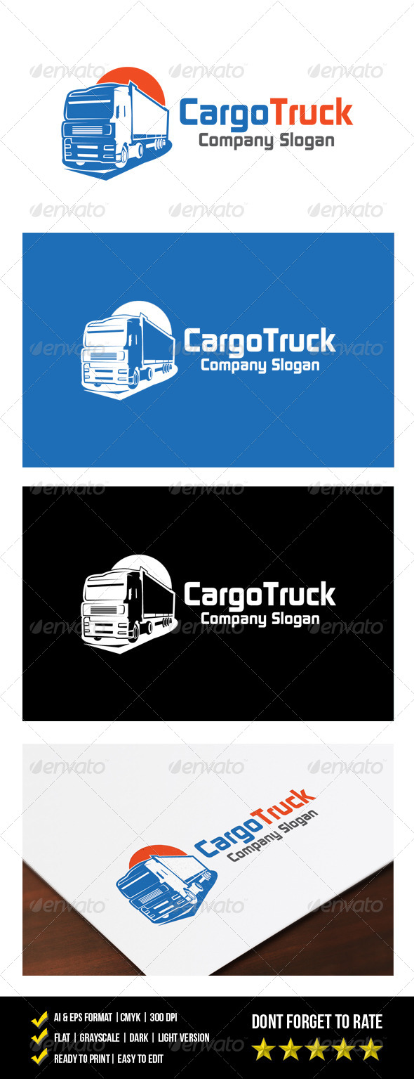 Cargo Truck Logo - Objects Logo Templates