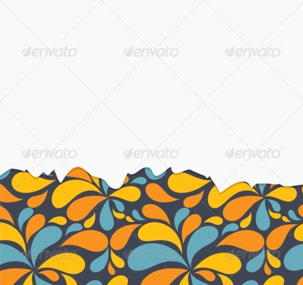 Vector Floral Background with Flowers - Backgrounds Decorative