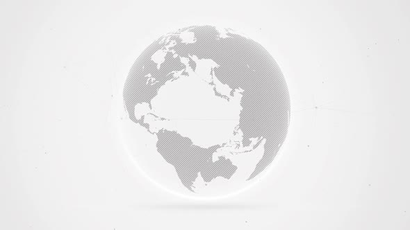 Gray World Map In Clean White Background 03 alt