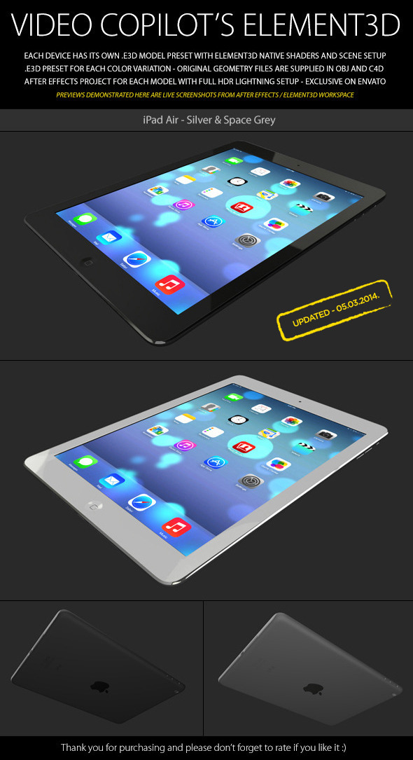 Element3D - iPad - 3Docean 6102079