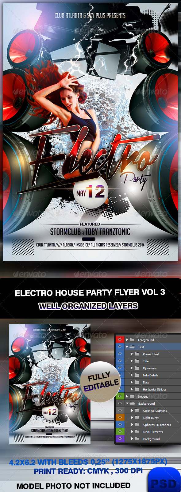 Electro House Party Flyer Vol 3 - Events Flyers