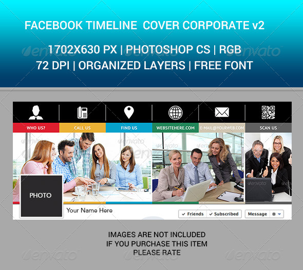 Facebook Timeline Cover Corporate v2 - Facebook Timeline Covers Social Media