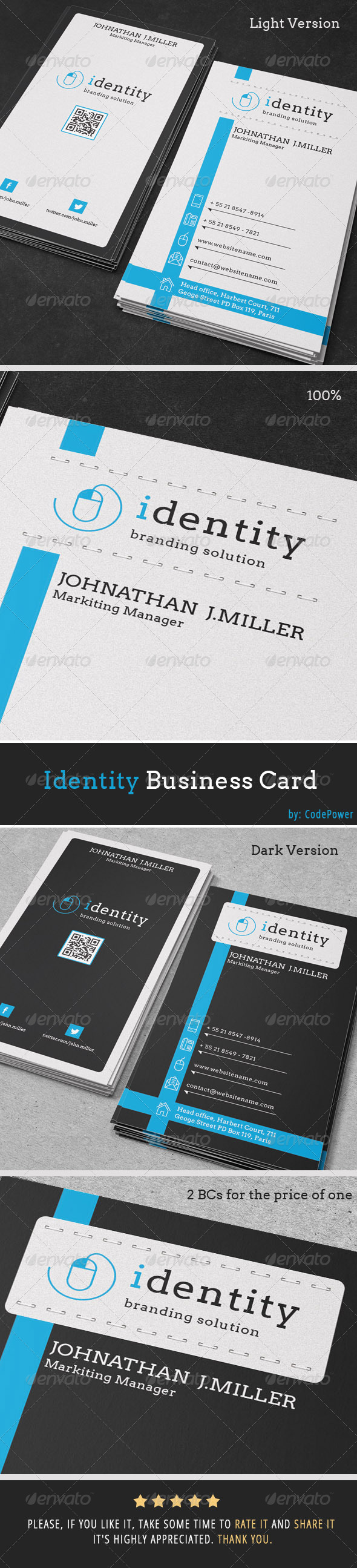 Identity Business Card - Creative Business Cards