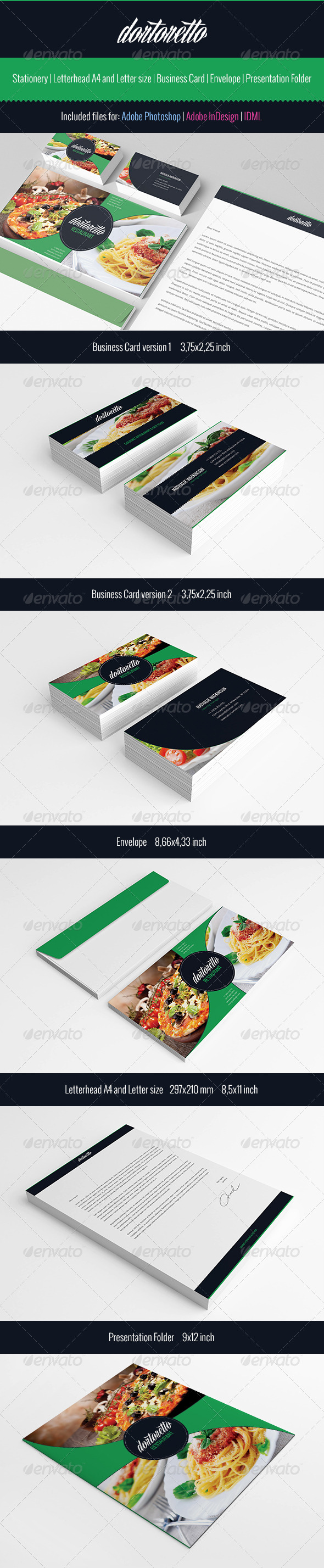 Dortoretto Stationery - Stationery Print Templates