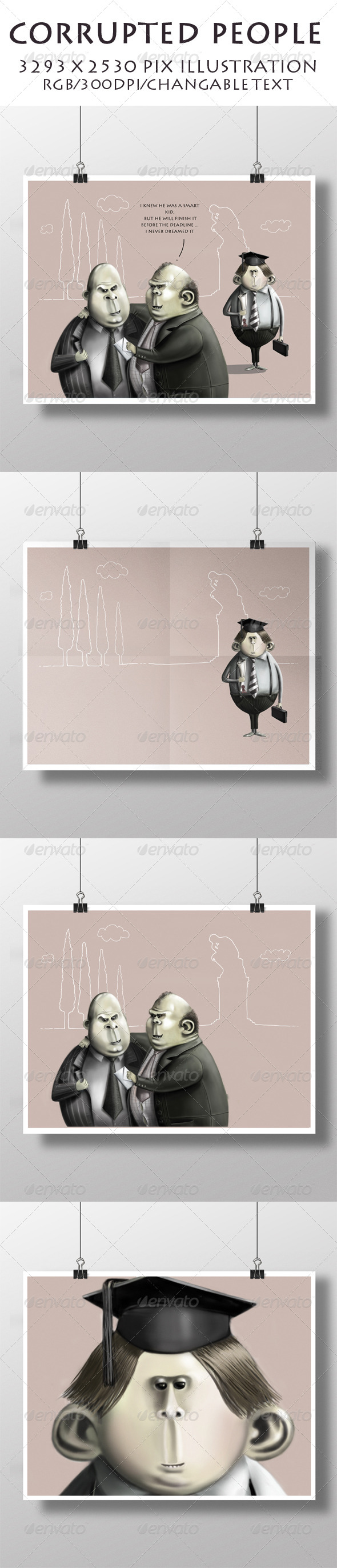 Corrupted People - People Illustrations