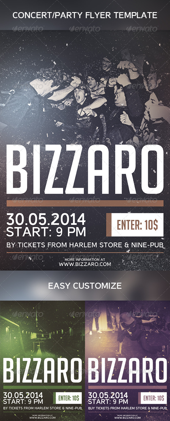 Concert / Party Flayer Template - Events Flyers