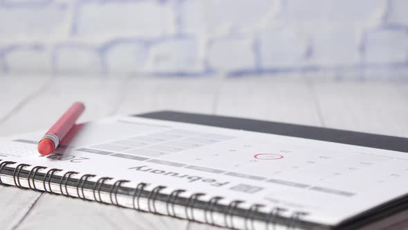 Deadline Concept with Push Pin on Calendar Date Close Up alt