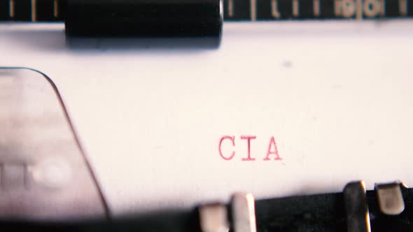 Typing "CIA" on an Old Typewriter