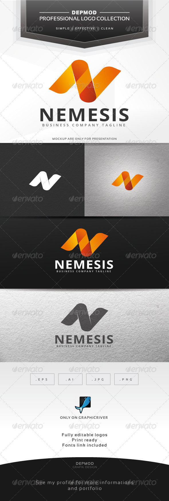Nemesis Logo - Letters Logo Templates