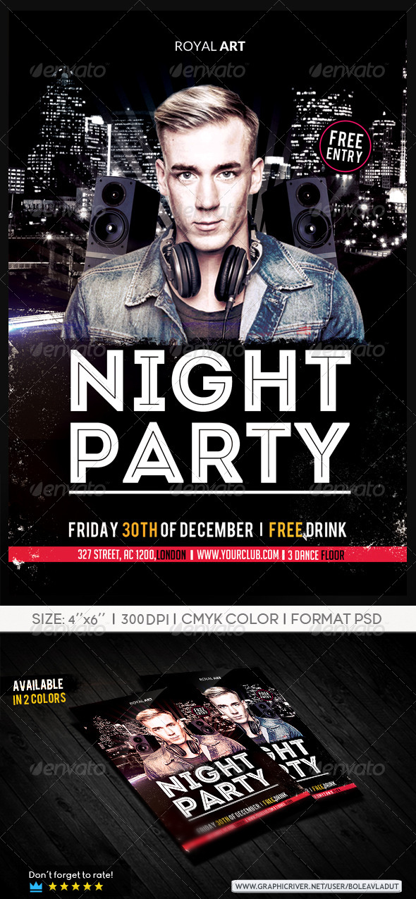Flyer Night Club - Clubs & Parties Events