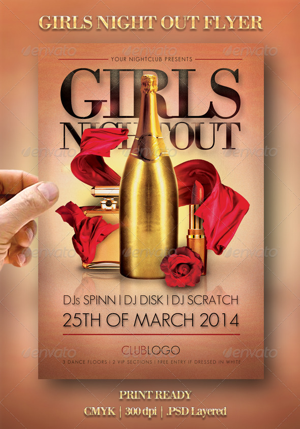 Girls Night Out Flyer - Events Flyers