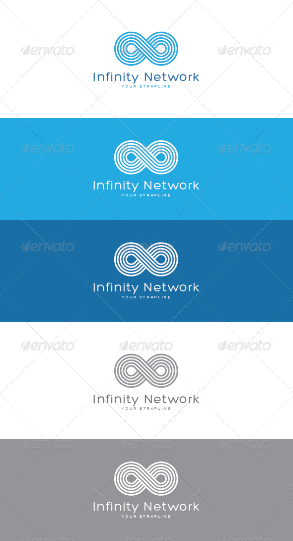 Infinity Network Logo - Vector Abstract