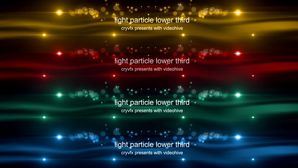 Light Particle Lower Third V.1